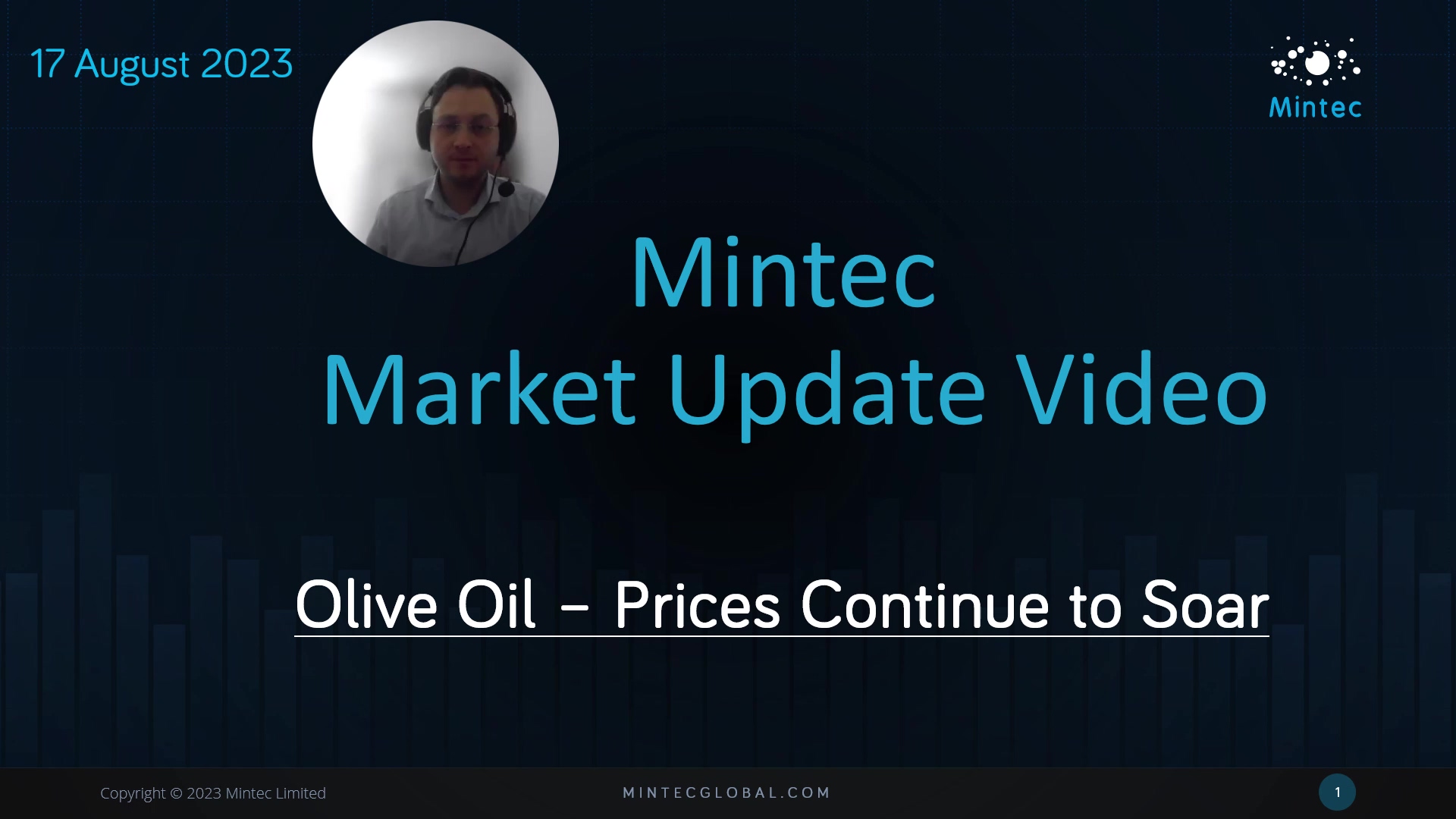 Mintec Video Update: Olive oil prices continue to soar