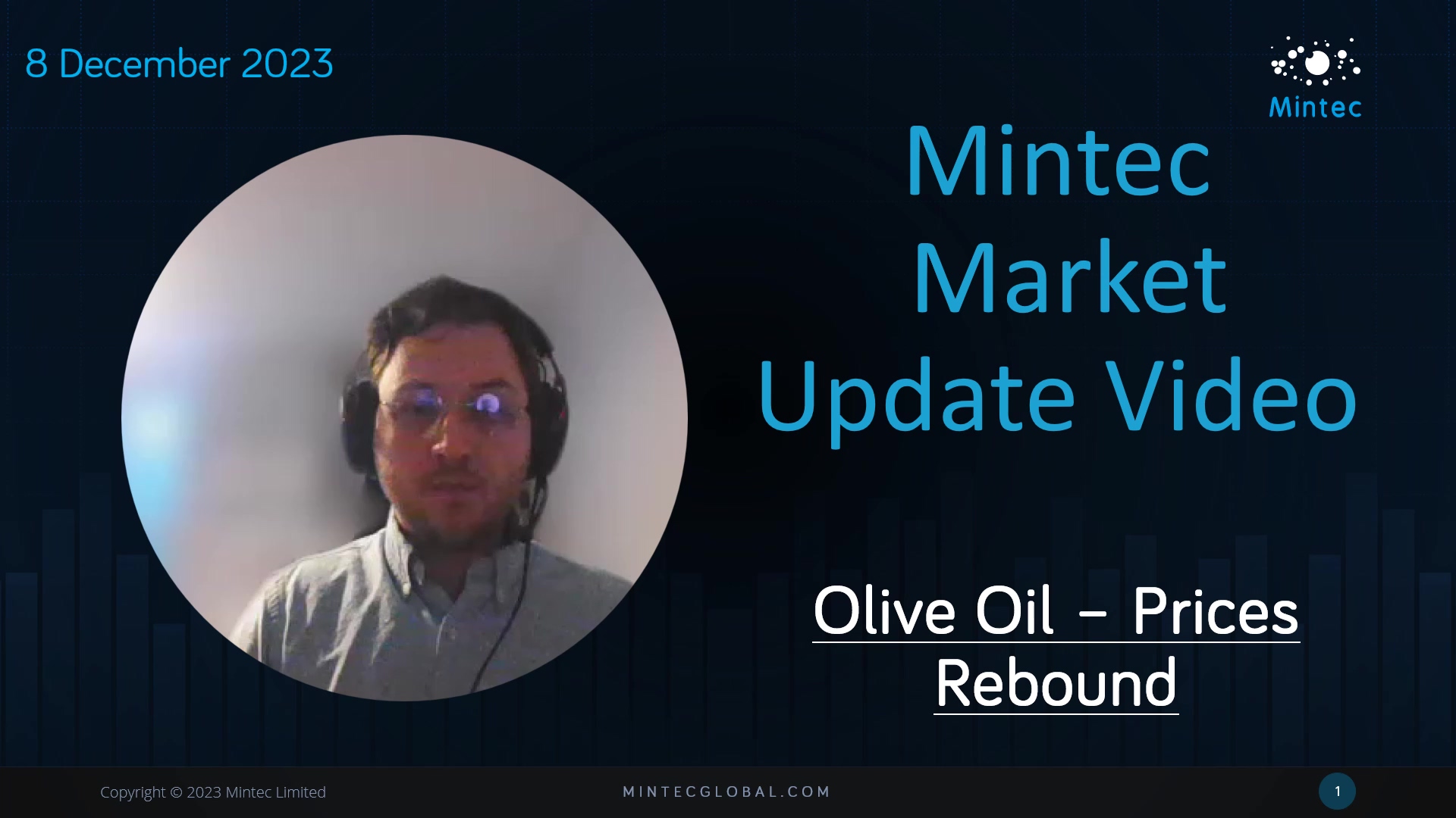 Mintec Video Update: Olive oil prices begin to rebound